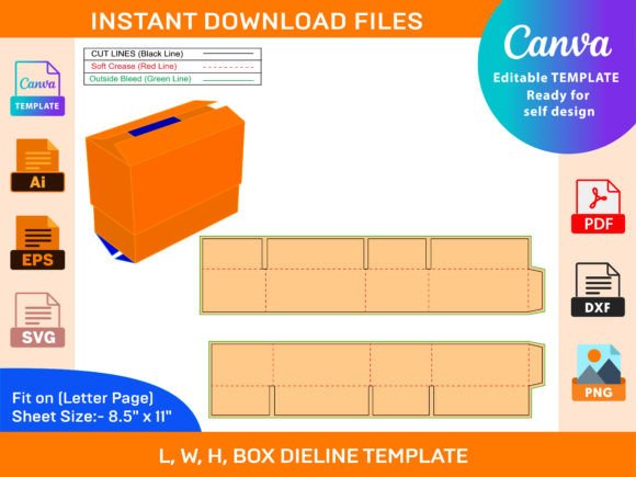 2 Lid Corrugated Box: A Graphic Design Asset for Polished Content Publishing