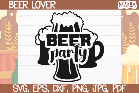 Beer Party SVG Design: A Versatile Graphic Template for Digital Sellers