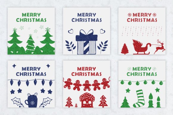 Christmas Card SVG Design Bundle for Graphics and Crafts