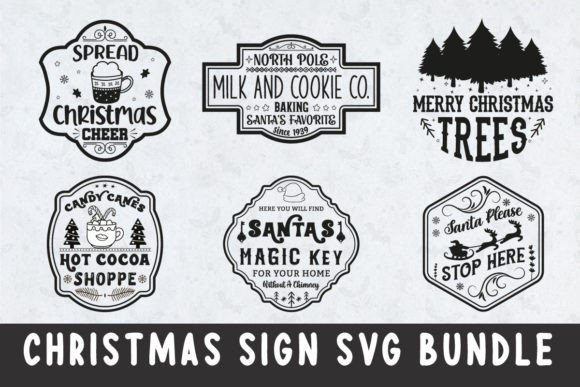 Christmas Sign Svg Bundle Design: Graphics and Crafts Review