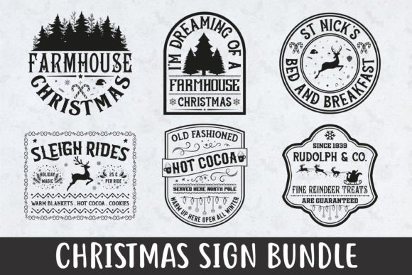 Christmas Sign SVG Design: A Festive Graphic Asset for Local Business Branding