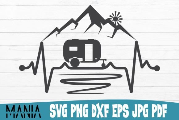 Lake Heartbeat SVG Cut File: A Versatile Graphic Template for Creative Projects