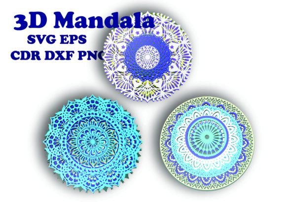 Mandala Decor 3D: A Versatile Laser Cutting Asset for Shadow Box Branding