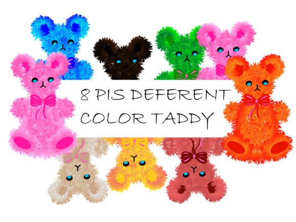 Realistic 3D Fur Effect Cute Teddy Bear Graphics for Editorial Design