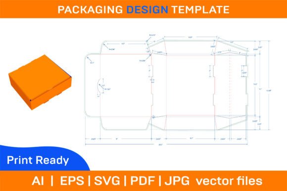 Without Glue Resizable Food Box Dieline: A Brand Designer’s Insight